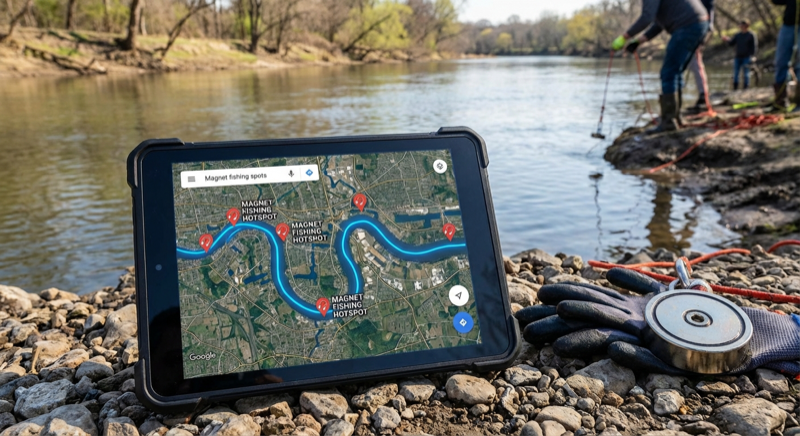 Google Maps für Magnetfischen: Die besten Spots in 30 Minuten finden