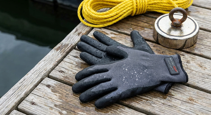 Magnetfischen-Handschuhe schützen vor scharfen Kanten beim Bergen von Funden