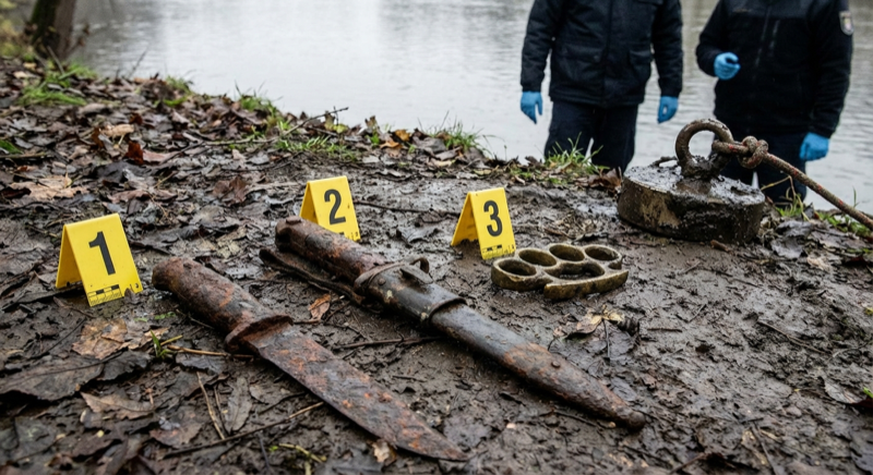 Waffen beim Magnetfischen: Was ist legal, was gefährlich?